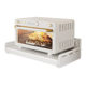 Kitchen microwave oven rack storage rack wall-mounted without punching wall bracket to place oven stainless steel gun ash storage