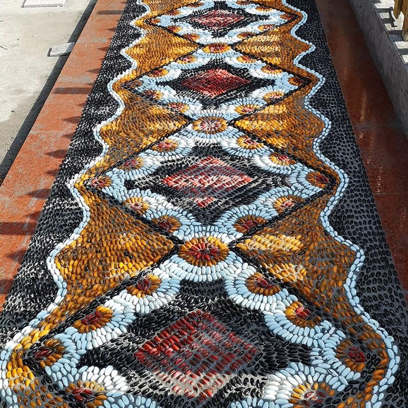 50斤鹅卵石铺路铺地庭院花园造景天然大小石头雨花石原石鹅软暖石 - 图1