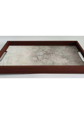 热销厂家直销马毛托盘酒店盒轻奢摆件样板间家居工艺品摆件装饰品