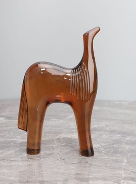 现代简约树脂卡通动物桌面摆件样板房客厅儿童房玄关家居软装饰品