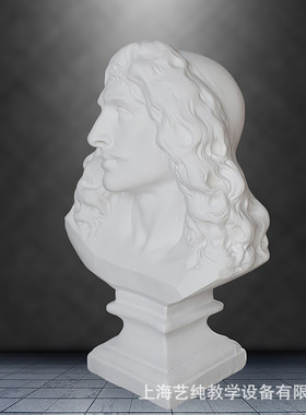 艺伯乐石膏像莫里哀石膏头像美术素描教具石膏模型雕塑摆件