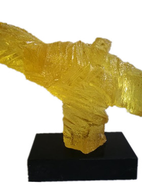 陈设人物透明树脂工艺品家居装饰品书房办公室桌面太极水琉璃摆件