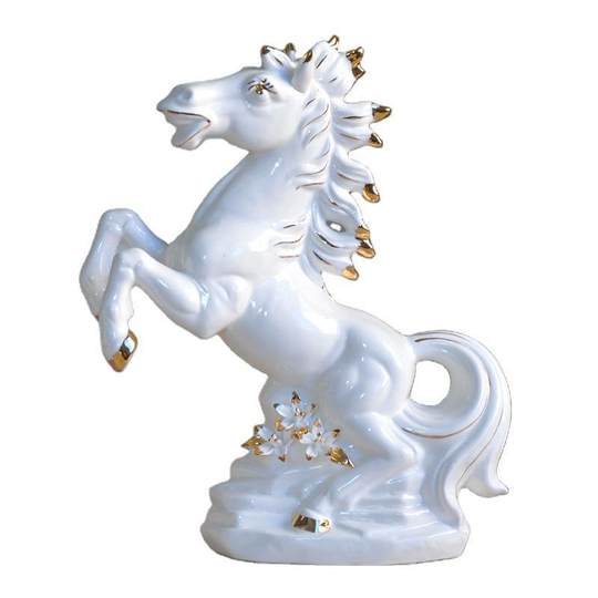 Year of the Horse Kneaded Ceramic Crafts Office Bookcase Living Room Ornaments Decorations Opening Wedding Lucky Gifts