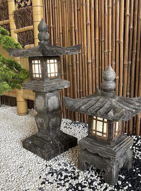 热销石雕石灯庭院园林石头灯仿古户外青石石灯笼新中式复古石灯