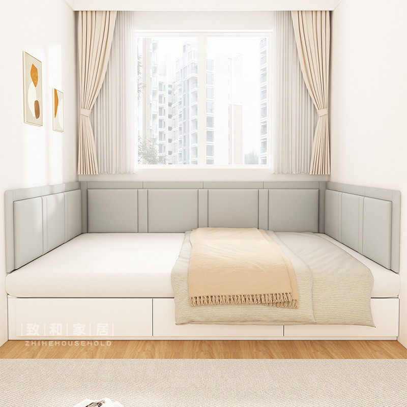 猫抓皮榻榻米软墙围护墙防撞床头软靠背垫炕围子墙贴床围挡板,淘宝优惠券,粉丝福利购,淘宝优惠卷