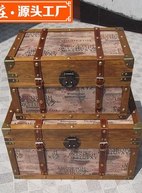 橱窗家居摆件工艺软装陈设影视婚庆百宝箱复古游戏木箱厂家