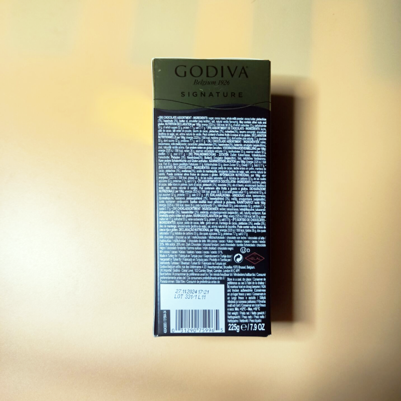 歌帝梵(GODIVA)醇享系列盒装混合口味巧克力制品225g-图3