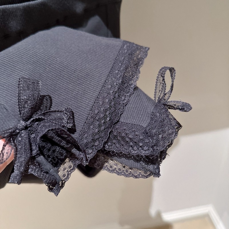 100-130韩系高端女童蕾丝蝴蝶结开叉裤脚高弹微喇打底裤,淘宝优惠券,粉丝福利购,淘宝优惠卷