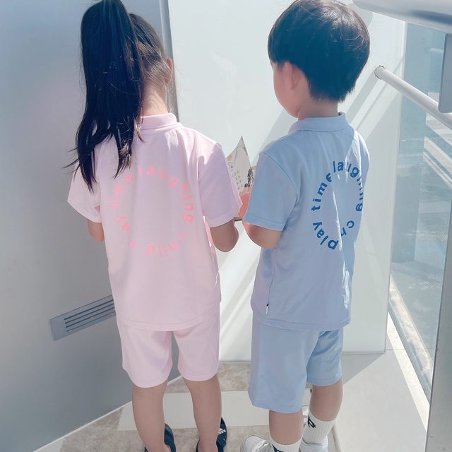 Embroidered smiley face back letters for boys and girls set