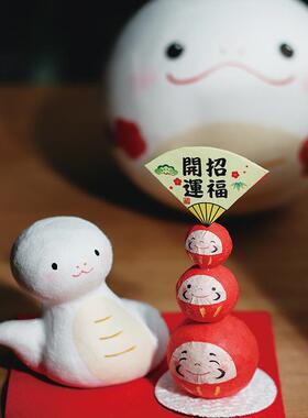 龙虎作和纸开运招福虎年生肖摆件