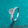 Other women's silver fashion statement rings moissanite