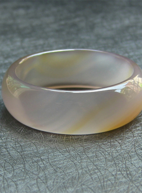 天然巴西玛瑙手镯/加宽加厚/原色无忧化/精美纹理/水润玉髓2183