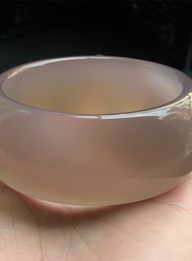 天然巴西玛瑙手镯/超宽加厚款/原色无忧化/蜂蜜水/水润玉髓2128