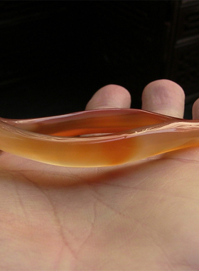 天然巴西玛瑙手镯/扭扭镯/水润通透/香橙色玉髓/送礼佳品2086