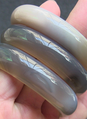 天然巴西玛瑙手镯原色玉髓