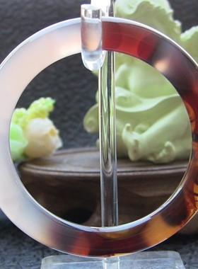 天然巴西多颜色水润通透玛瑙手镯