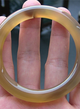 天然巴西玛瑙手镯复古水润通透悄