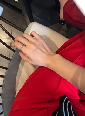 日韩精致简约个性百搭创意灵动小蛇满钻黄铜镀真金开口可调戒指女