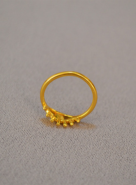 欧美简约复古设计黄铜镀金女