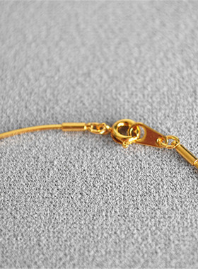 小众冷淡风切面蛇骨链女镀金ins