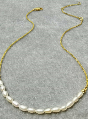 日韩简约链条淡水米粒