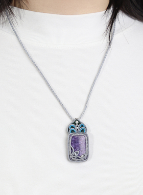 栖石原创中级编绳教程芳菫编绳项链手链饰品手工编绳首饰