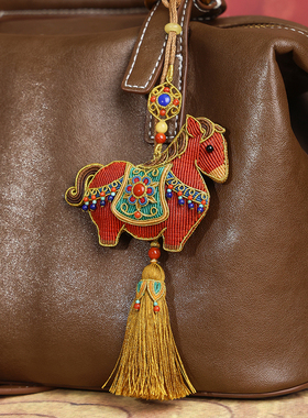 栖石原创中级编绳教程唐马撷花编绳挂件饰品手工编绳首饰