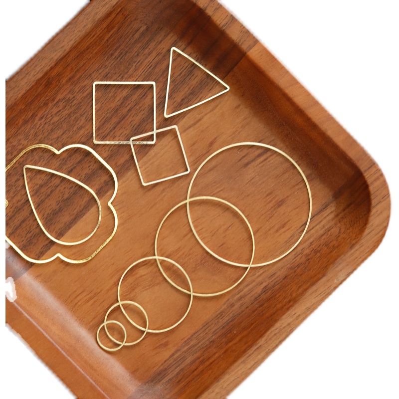 栖石原创设计镀金铜框编绳工具配饰配件铜制塑性造型DIY - 图3