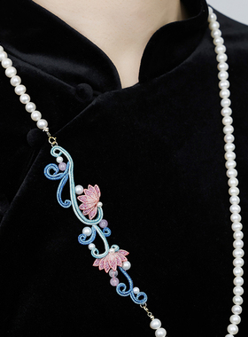 栖石原创中级编绳教程花朵莲花灿莲珍珠月光自然首饰手工编绳饰品