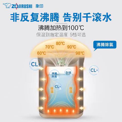 ZOJIRUSHI/象印 CD-WDH40C/TDH40电热水壶恒温家用30保温瓶烧水壶 - 图2
