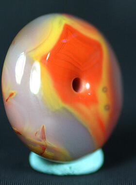 北票战国红平安扣面包扣挂件吊坠