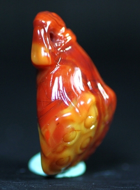 北票战国红莲藕莲蓬挂件吊坠项坠