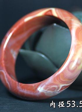 北票战国红满丝彩瓷老料手镯礼品