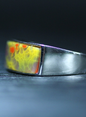 北票战国红马鞍戒指指环戒指圈