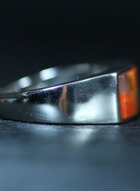 北票战国红马鞍戒指指环戒圈礼品