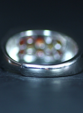 北票战国红满丝老料马鞍戒指指环