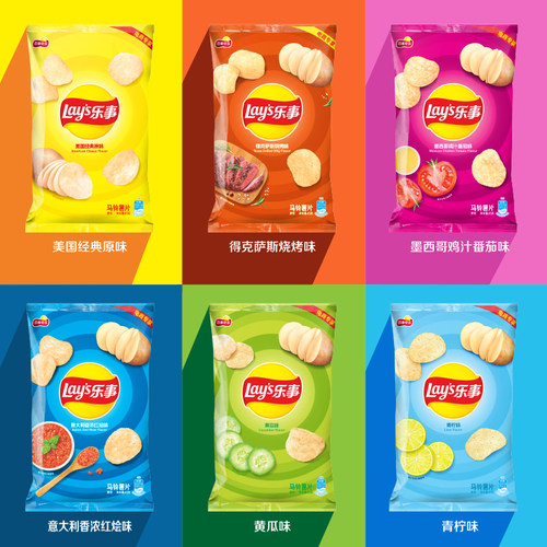 乐事薯片原味黄瓜青柠番茄味罐/袋装零食解馋大礼包休闲食品小吃 - 图0