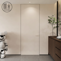 Invisible door No frame aluminium wood door Indoor door to top room door Bedroom with extremely narrow frame paint Hide dark door