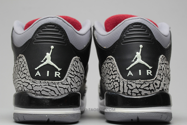 牛哄哄 特价 Air Jordan 3 Black Cement AJ3 黑水泥 398614-010 - 图1