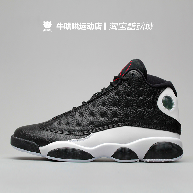 牛哄哄Air Jordan 13 AJ13 反转熊猫黑白篮球鞋884129-414571-061 - 图0