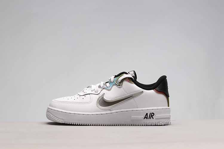 牛哄哄 Nike Air Force 1 React AF1 银色 板鞋 CN9838-100 - 图0