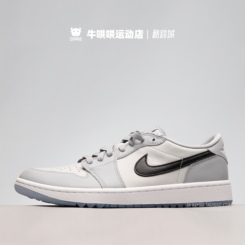 牛哄哄Air Jordan 1 Low Golf  黑白粉休闲耐磨篮球鞋 DD9315-108 - 图2