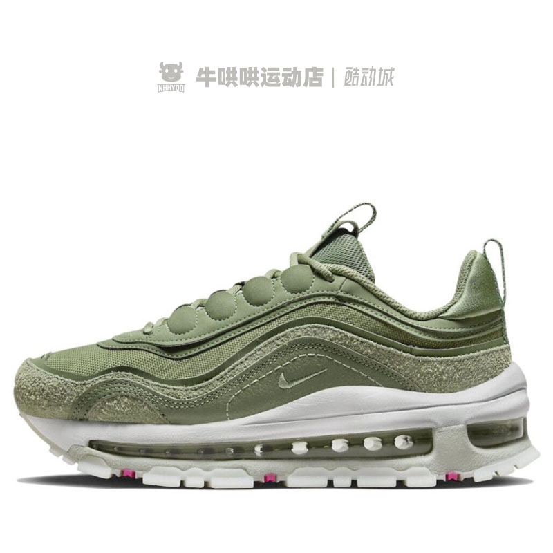 牛哄哄 Nike Air Max 97 Futura GS绿色低帮跑步鞋 FB4496-300-图2