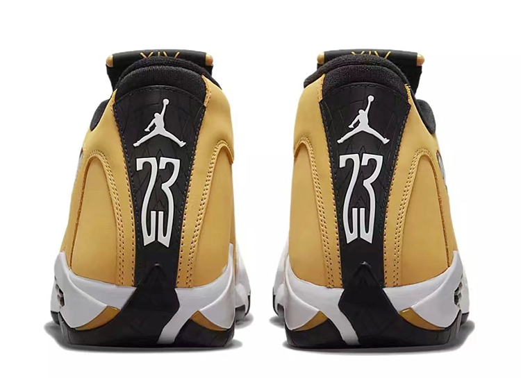 牛哄哄Air Jordan 14 Retro AJ14 Ginger 黑白黄篮球鞋487471-701 - 图1