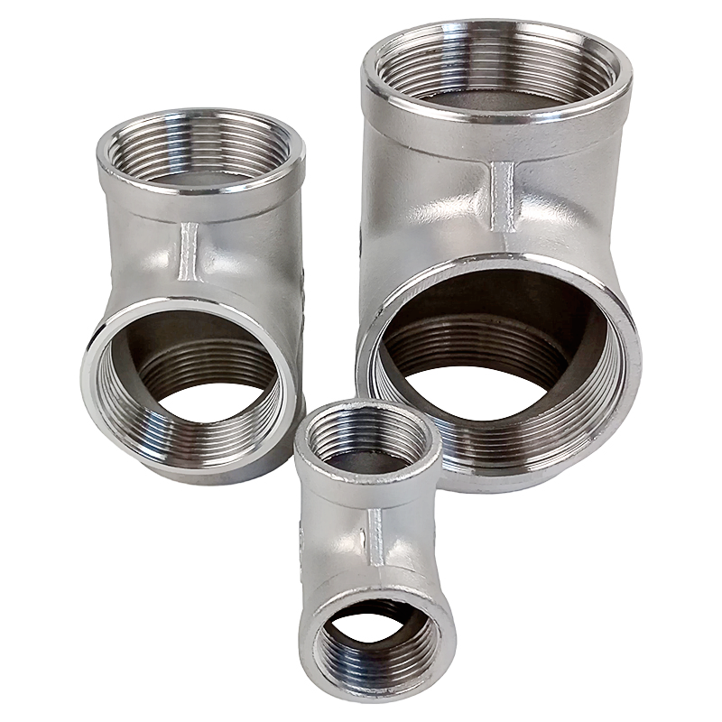 304不锈钢三通三通接头水管接头内丝内牙三通水暖配件水管接头正 - 图0