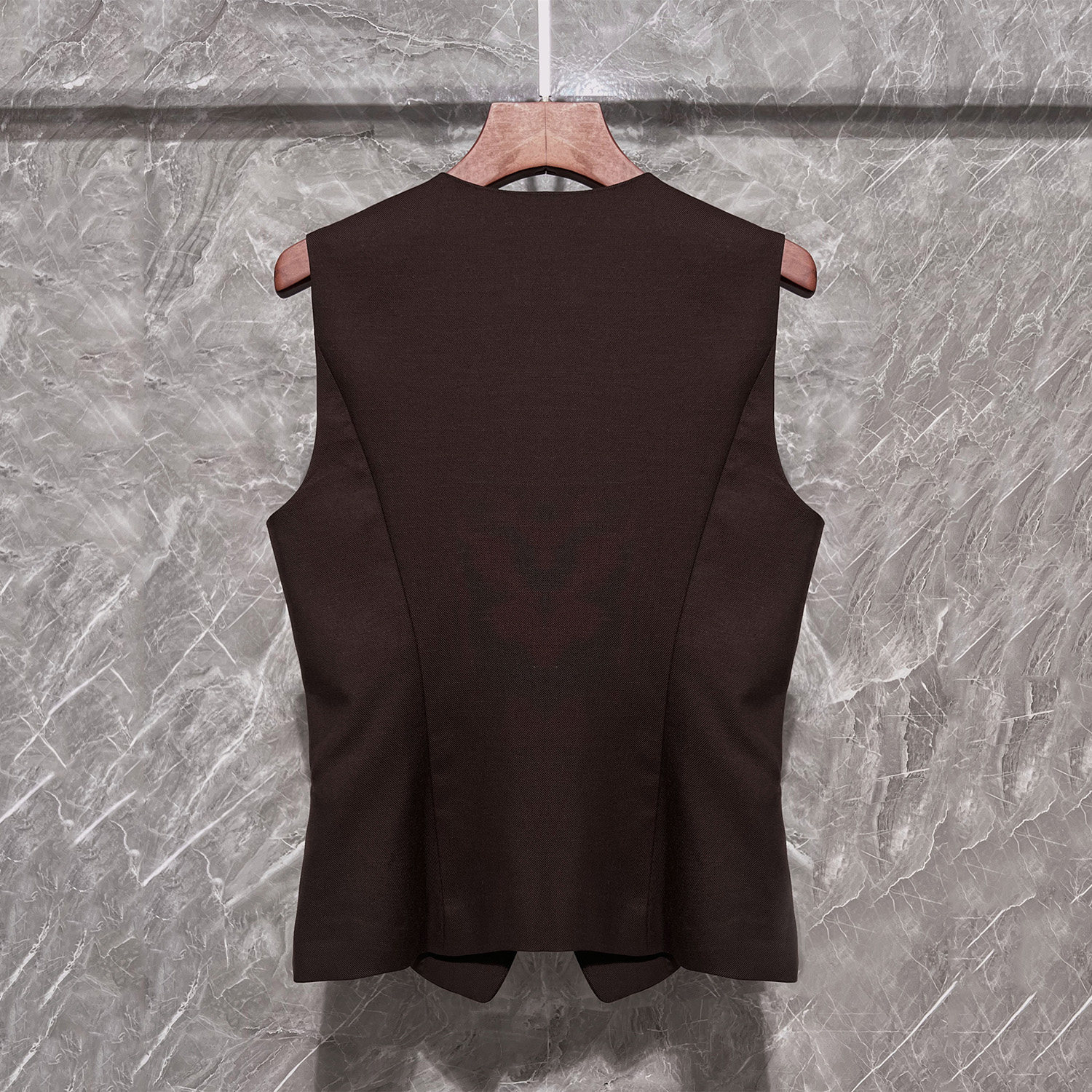 加厚款无袖V领背心单排扣收腰马甲修身中长款拉链开叉半裙套装女,淘宝优惠券,粉丝福利购,淘宝优惠卷