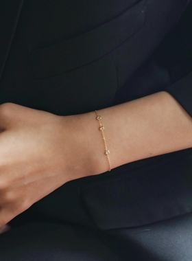 美国包金注金小亮片不掉色手链