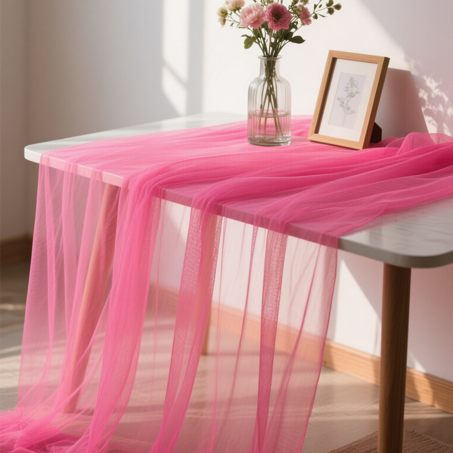 紫色网纱布料婚礼婚庆紫色生日甜品台桌布拍照背景氛围感装饰纱幔,淘宝优惠券,粉丝福利购,淘宝优惠卷