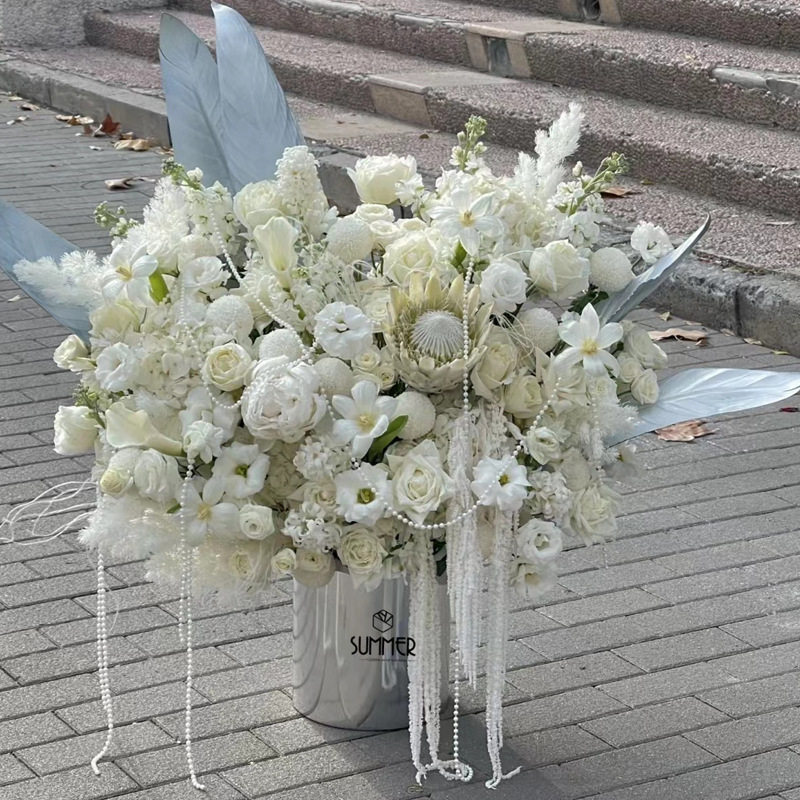 花束珍珠链条项链鲜花装饰配饰婚庆串珠diy手工材料花艺花店资材,淘宝优惠券,粉丝福利购,淘宝优惠卷