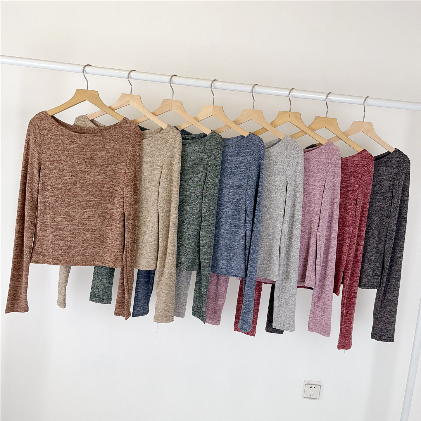 现代舞杂色针织套指长袖女秋冬舞蹈服古典舞修身上衣练功服形体服,淘宝优惠券,粉丝福利购,淘宝优惠卷